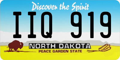 ND license plate IIQ919