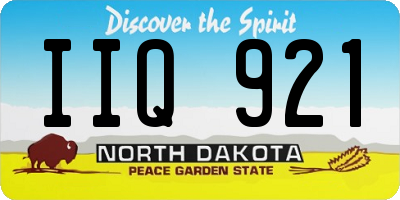 ND license plate IIQ921