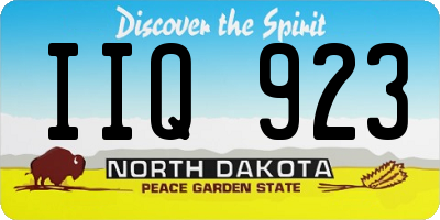 ND license plate IIQ923