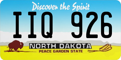 ND license plate IIQ926