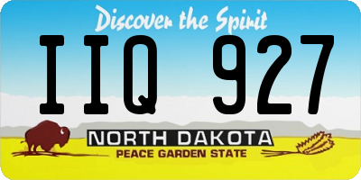 ND license plate IIQ927