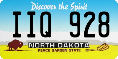 ND license plate IIQ928