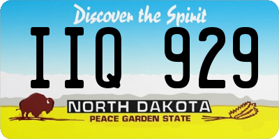ND license plate IIQ929
