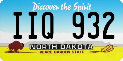 ND license plate IIQ932