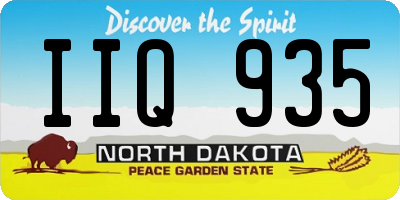 ND license plate IIQ935