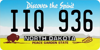 ND license plate IIQ936