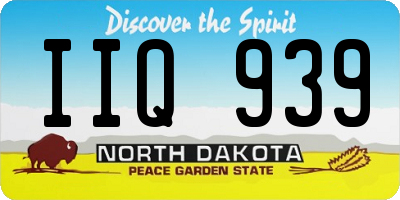 ND license plate IIQ939