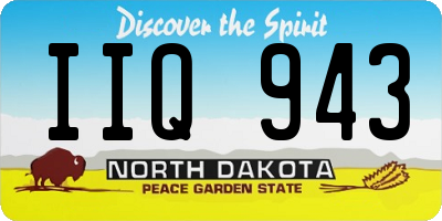 ND license plate IIQ943
