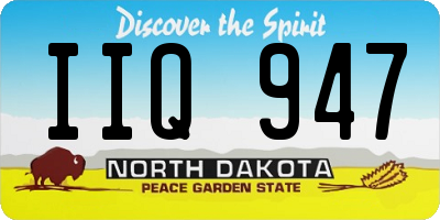 ND license plate IIQ947