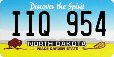 ND license plate IIQ954