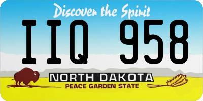ND license plate IIQ958