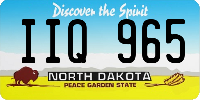 ND license plate IIQ965