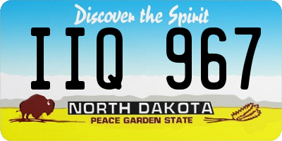 ND license plate IIQ967