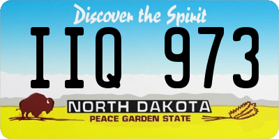 ND license plate IIQ973