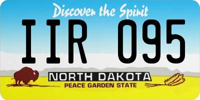 ND license plate IIR095
