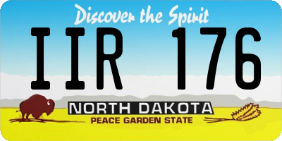 ND license plate IIR176