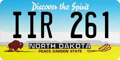 ND license plate IIR261