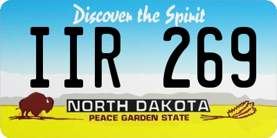 ND license plate IIR269