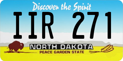 ND license plate IIR271