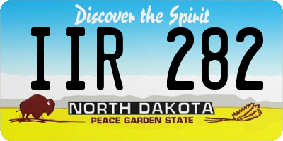 ND license plate IIR282
