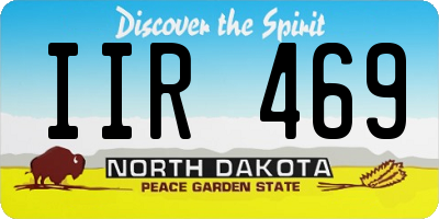 ND license plate IIR469