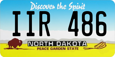 ND license plate IIR486