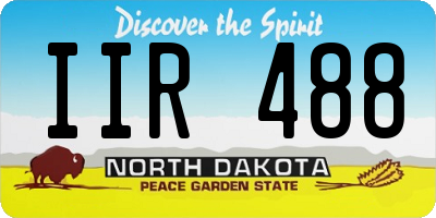 ND license plate IIR488