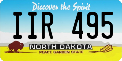ND license plate IIR495