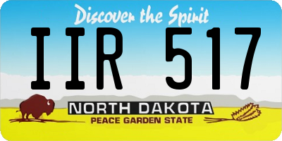 ND license plate IIR517
