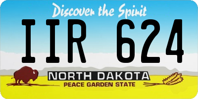 ND license plate IIR624