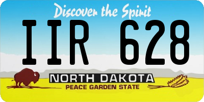 ND license plate IIR628