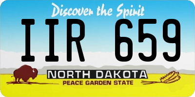 ND license plate IIR659