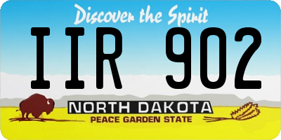 ND license plate IIR902