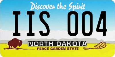 ND license plate IIS004
