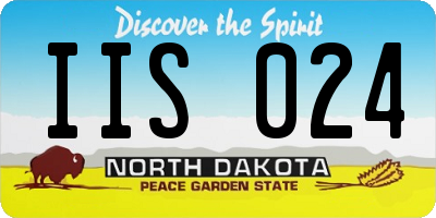 ND license plate IIS024