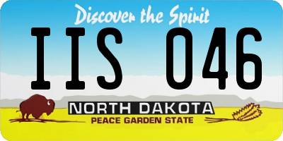 ND license plate IIS046