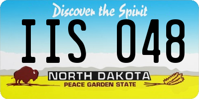 ND license plate IIS048