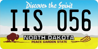 ND license plate IIS056