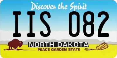 ND license plate IIS082