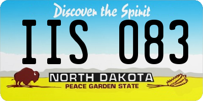 ND license plate IIS083