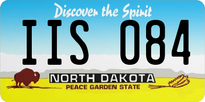 ND license plate IIS084