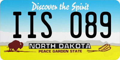 ND license plate IIS089