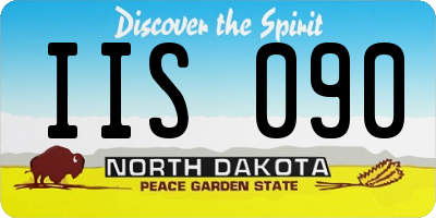 ND license plate IIS090