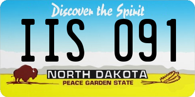 ND license plate IIS091