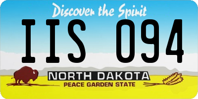 ND license plate IIS094