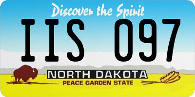 ND license plate IIS097