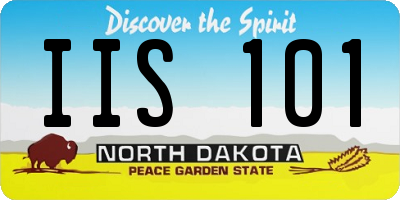 ND license plate IIS101