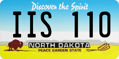 ND license plate IIS110