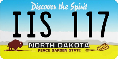 ND license plate IIS117