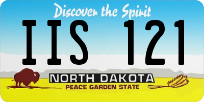 ND license plate IIS121